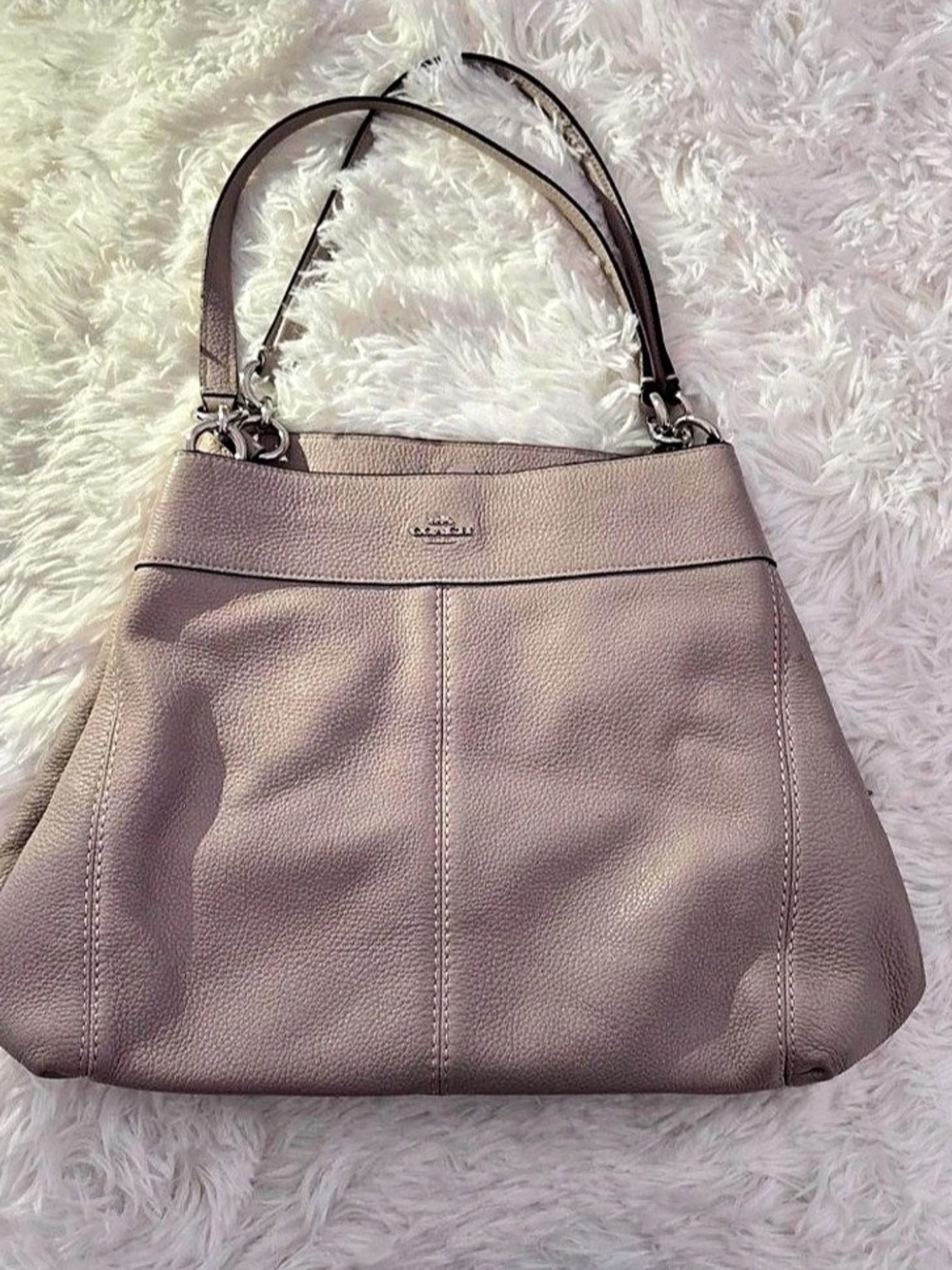 Coach Madison Phoebe Shoulder Bag Leather Shoulder Bag Pink EUC